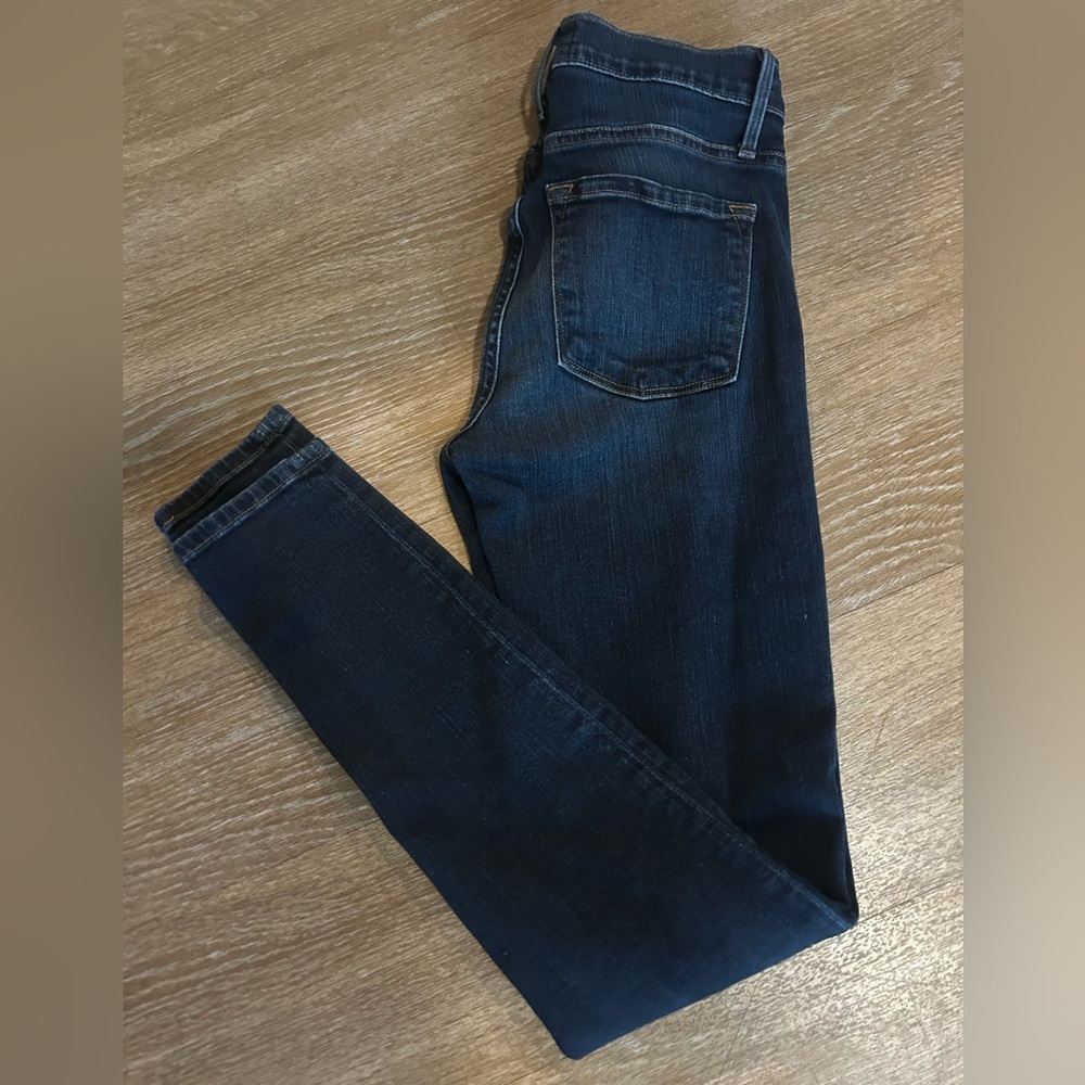 Frame Denim Le Skinny de Jeanne Women's Dark Blue Jeans Sz 25
